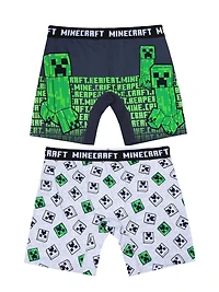 MINECRAFT - Knit Underwear 2 Pack - Adults - Men, SIZE : S-XL