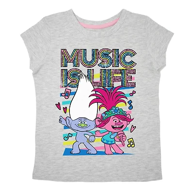 Trolls Girl's Short Sleeve T-Shirt