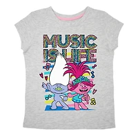 Trolls Girl's Short Sleeve T-Shirt