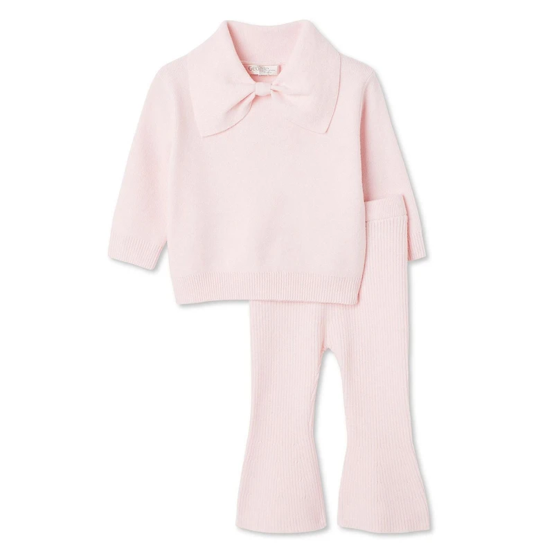 George Baby Girls' Sweater 2-Piece Set, Sizes 0-24 months