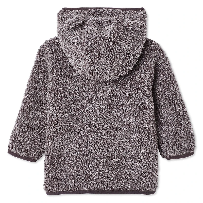 George Baby Boys' Faux Shearling Full-Zip Hoodie