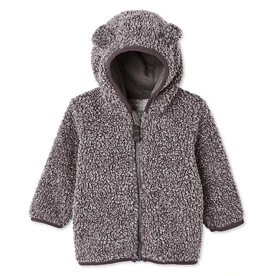 George Baby Boys' Faux Shearling Full-Zip Hoodie