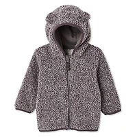 George Baby Boys' Faux Shearling Full-Zip Hoodie