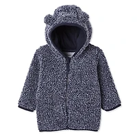 George Baby Boys' Faux Shearling Full-Zip Hoodie