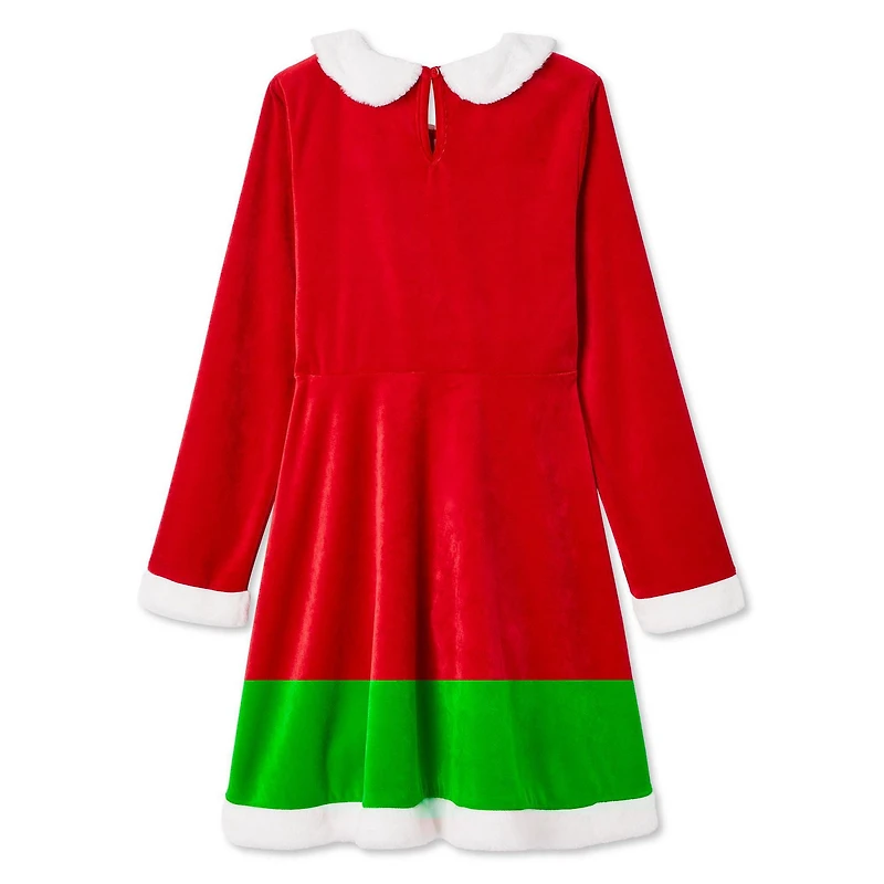 George Girls' Santa Dress, Sizes XS-XL