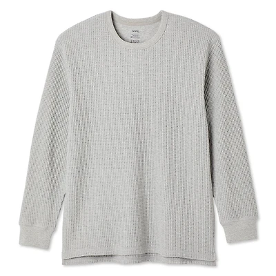 Chandail à encolure ras du cou à motif gaufré George pour hommes Tailles P-TTG