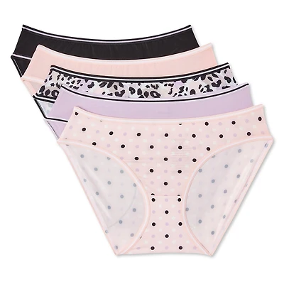 Lot de 5 bikinis en microfibres George pour femmes Tailles P–TG