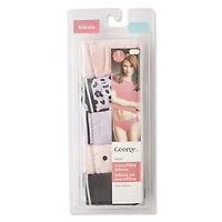 George Women's Microfibre Bikinis 5-Pack, Sizes S-XL