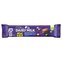 Cadbury Dairy Milk, chocolat au lait avec friandises Cadbury Mini Eggs, tablettes de chocolat