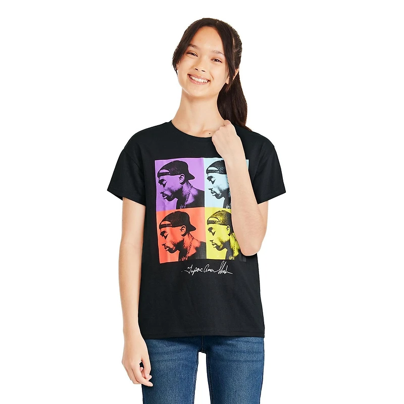 Tupac Girls' Short Sleeve Tee