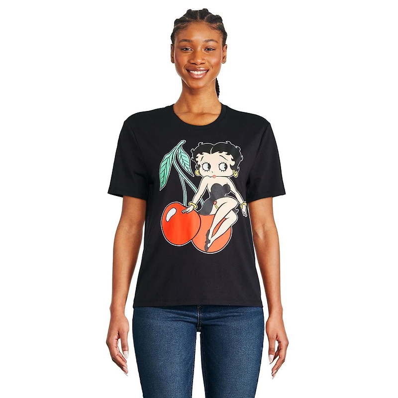 Betty Boop Women's Short Sleeve Tee, Sizes XS-XL