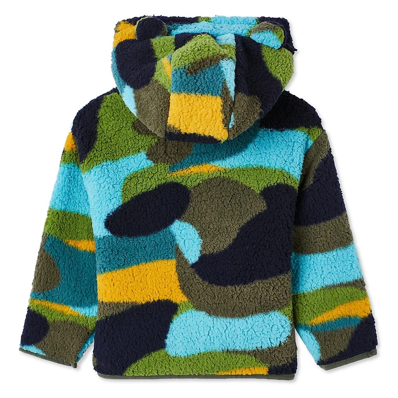 Manteau en molleton pelucheux George pour petits garçons Tailles 2T-5T