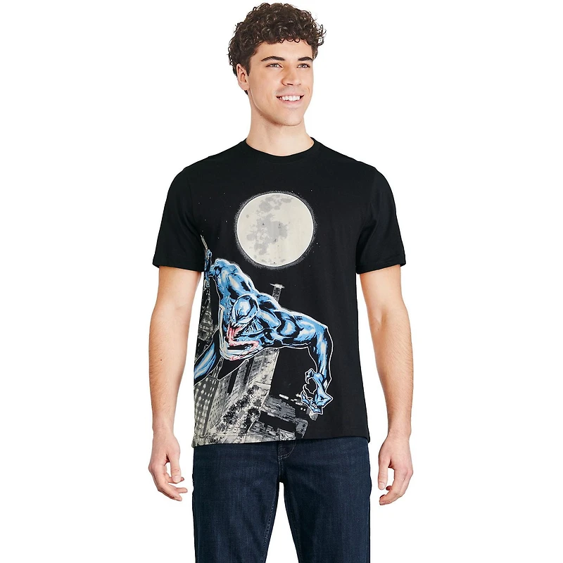 T-shirt luminescent Venom Marvel pour hommes