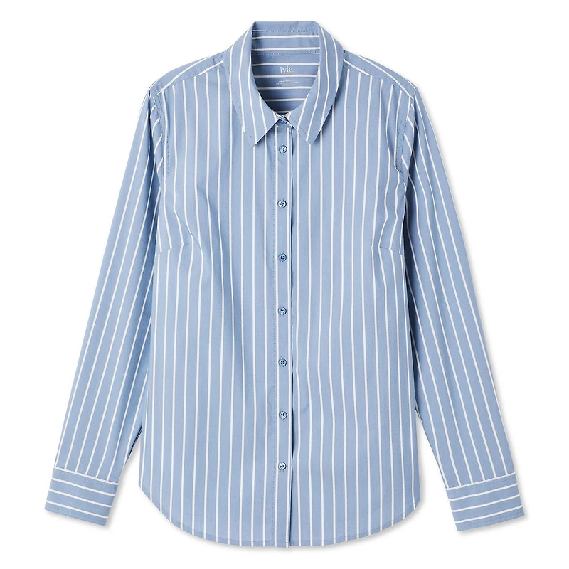 Chemise habillée avec col boutonné Iyla pour femmes Tailles P-TTG