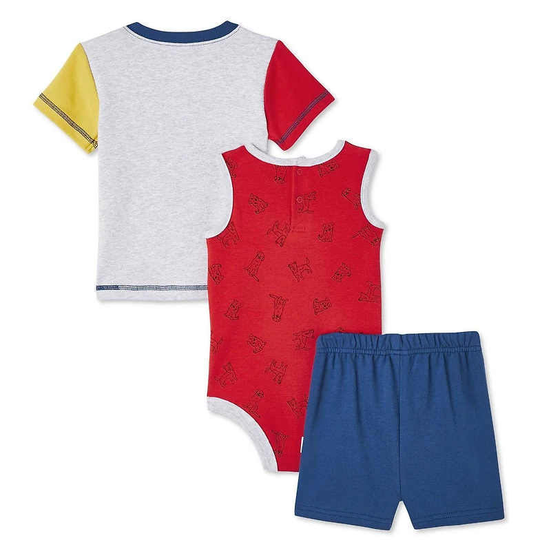 Love Ellen DeGeneres Baby Boys' Organic Cotton 3-Piece Short Set