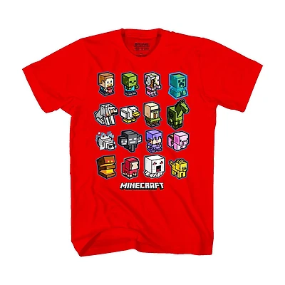 T-shirt Minecraft Mini Mobs pour garçon