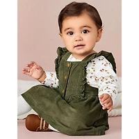 Carter's Child of Mine made Newborn Girls' Dress Set- Olive Floral
