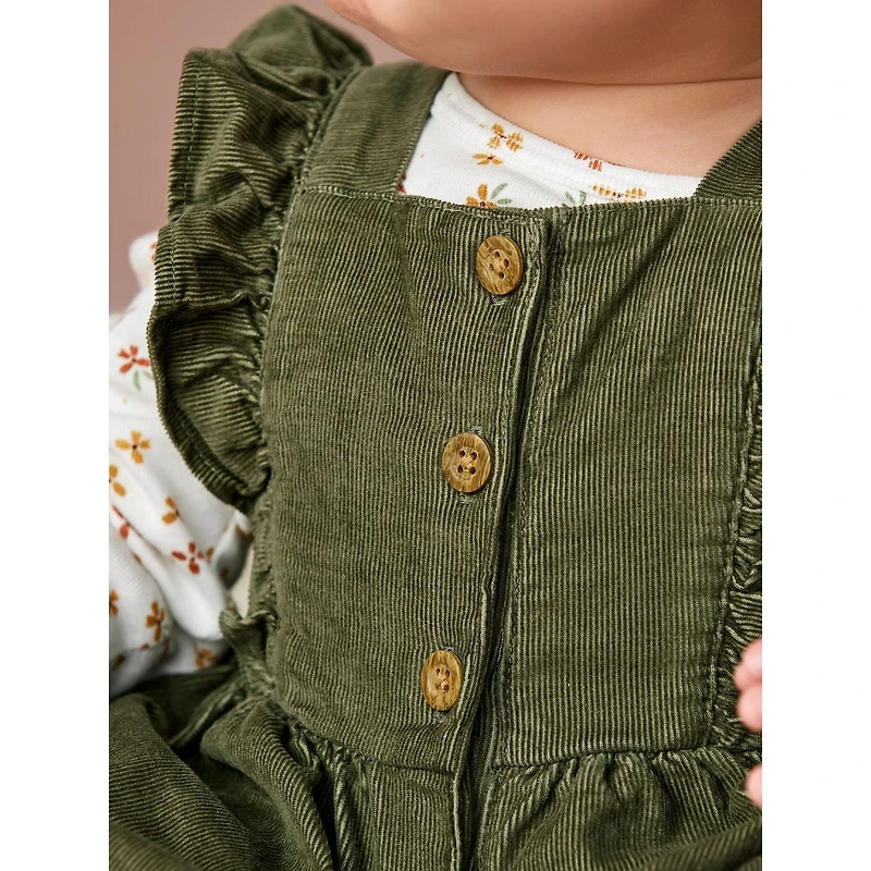 Carter's Child of Mine made Newborn Girls' Dress Set- Olive Floral