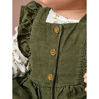 Carter's Child of Mine made Newborn Girls' Dress Set- Olive Floral