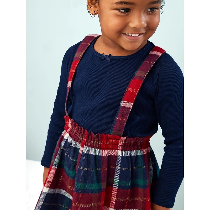 Carter's Child of Mine Toddler Girls' Jumper Set - Navy Red Check