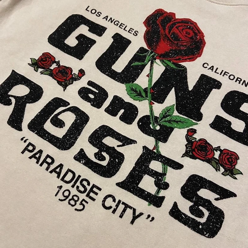 Guns N' Roses Ladie's crew neck Popover sweater
