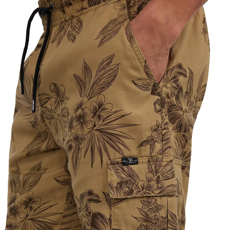 Short cargo imprimé tropical Marc Ecko