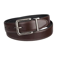 Genuine Dickies Men's 35mm Feather Edge Reversible Swivel Leather Belt