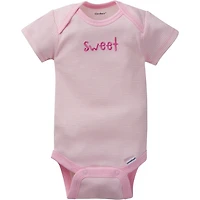 Gerber® Baby Girls' 5-Pack Organic Onesies Bodysuits