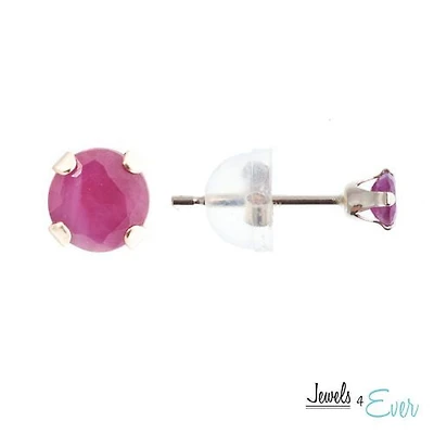 Boucles d’oreilles en or 10 ct de rubis