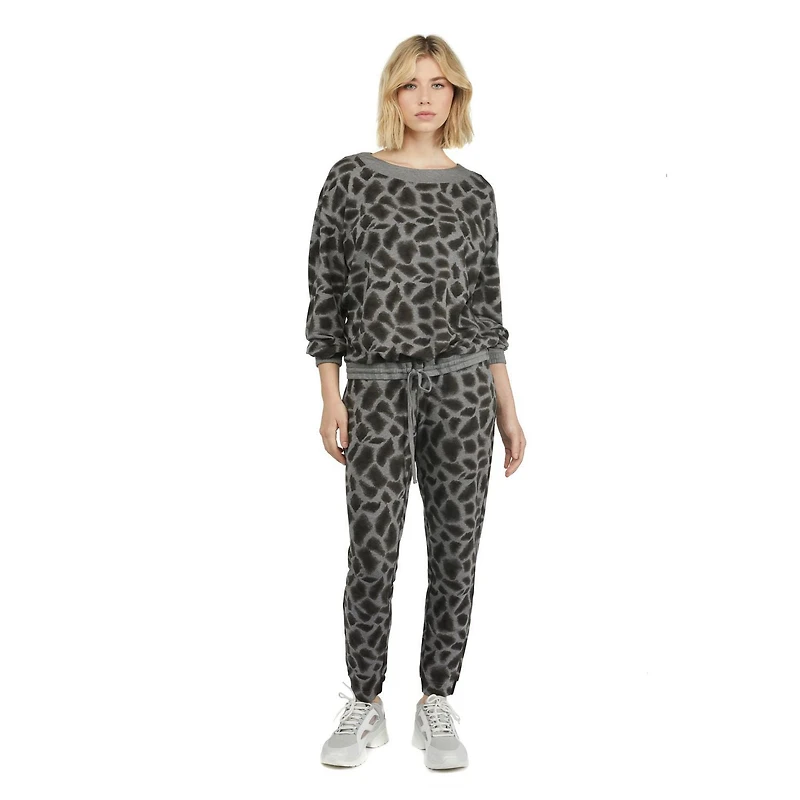 Haut imprimé en molleton de cotton MEXX à encolure dégagée pour femmes