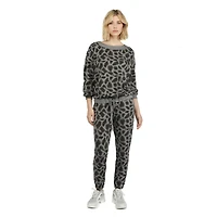 Haut imprimé en molleton de cotton MEXX à encolure dégagée pour femmes