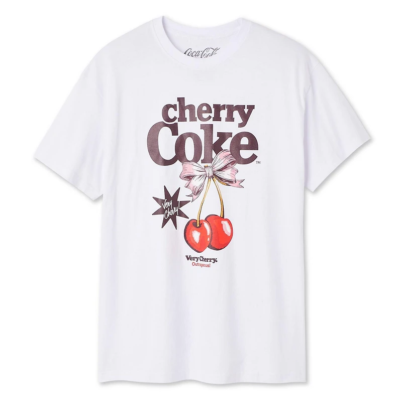 T-shirt Cherry Coke Coca-Cola pour femmes Tailles TP–TG