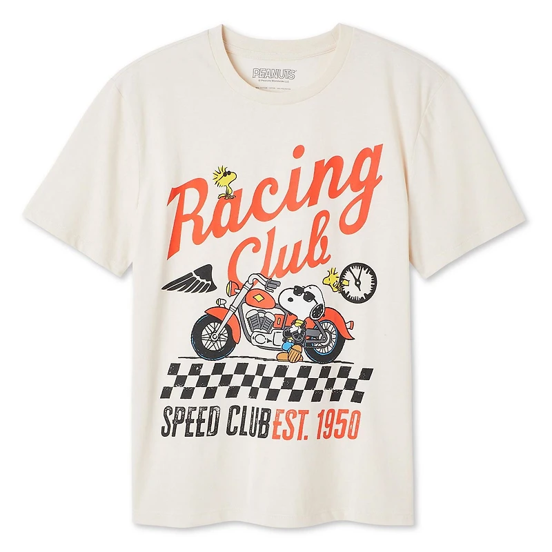 Peanuts Women's Snoopy Short Sleeve Tee, Sizes XS-XL