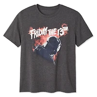 T-shirt à manches courtes Vendredi 13 pour femmes Tailles TP–TG