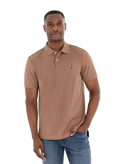 U.S. Polo Assn. Men's Solid Interlock Polo Shirt, Men's Solid Interlock Polo Shirt
