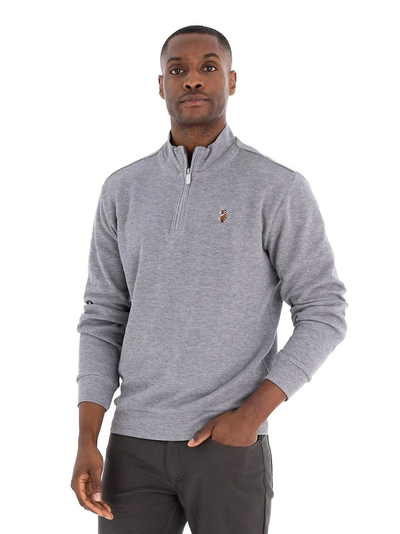 U.S. Polo Assn. Men's Flatback Quarter Zip, Zip