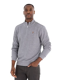 U.S. Polo Assn. Men's Flatback Quarter Zip, Zip