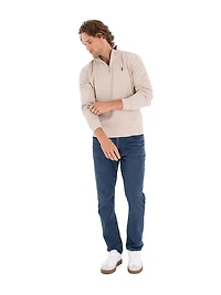 U.S. Polo Assn. Men's Flatback Quarter Zip, Zip
