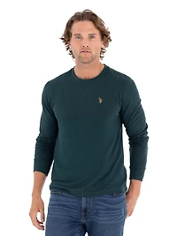 Pull ras du cou en polaire pour homme de l'U.S. Polo Assn.