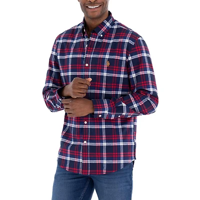 Chemise boutonnée à manches longues pour homme U.S. Polo Assn. Chemise boutonnée à manches longues pour homme