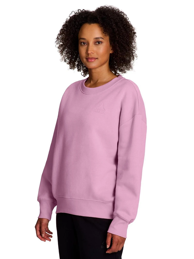 Reebok Women's Weekender Oversized Crewneck Sweatshirt