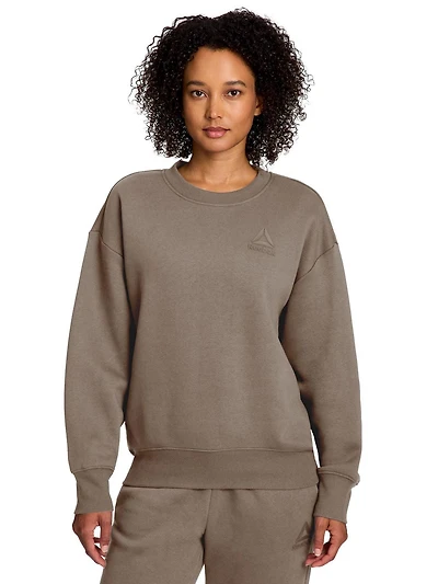 Reebok sweat à capuche ras du cou surdimensionné Weekender pour femme Tailles XS-2XL
