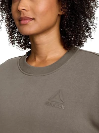 Reebok sweat à capuche ras du cou surdimensionné Weekender pour femme Tailles XS-2XL