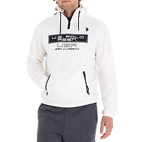 Sweat à capuche sport zippé 1/4 pour homme de l'U.S. Polo Assn.