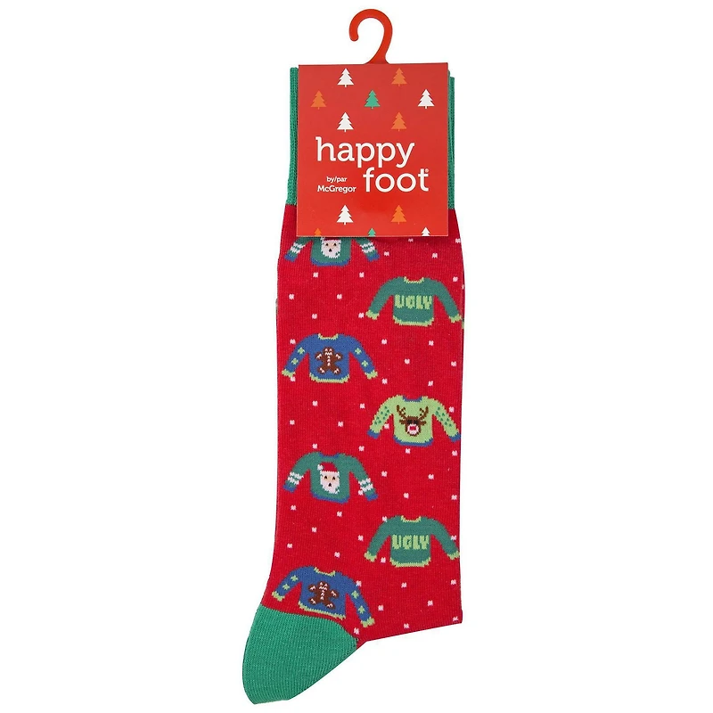Happy Foot by McGregor Ugly Sweater Crew
