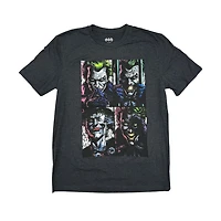 Batman Men's Joker Squares Short Sleeve T-Shirt, Sizes: S-XL