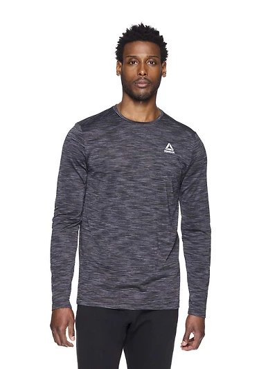 Reebok Chemise à manches longues Stride Performance pour hommes Tailles S-2XL