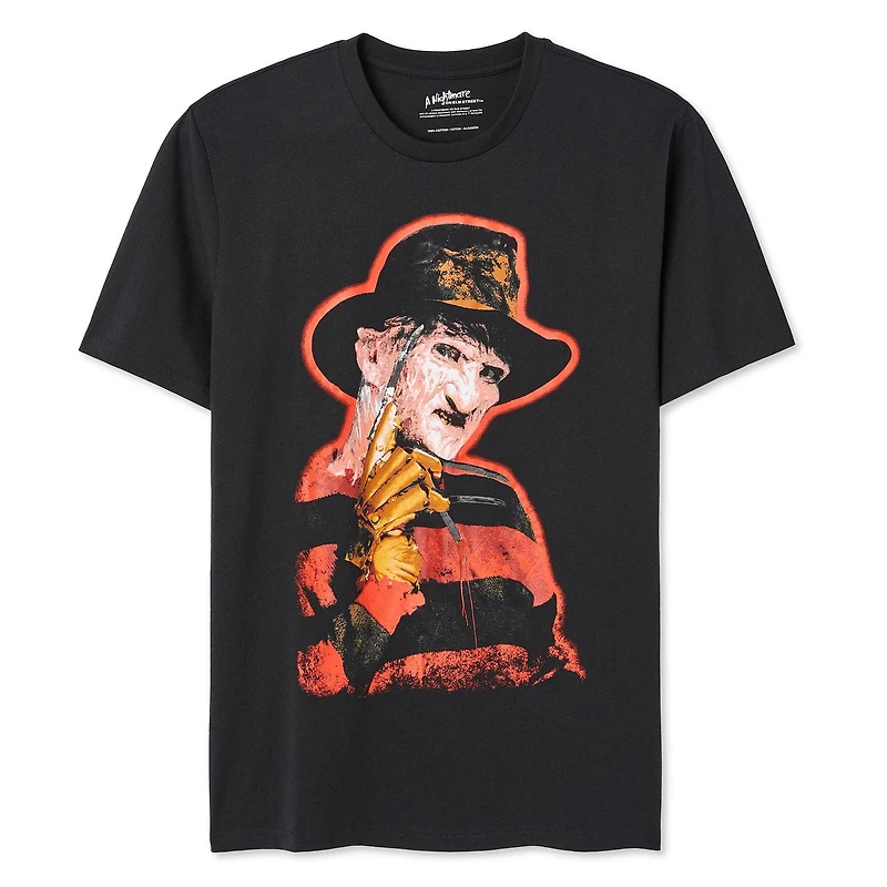 T-shirt à manches courtes Freddy Les griffes du soir pour hommes Tailles P-TG