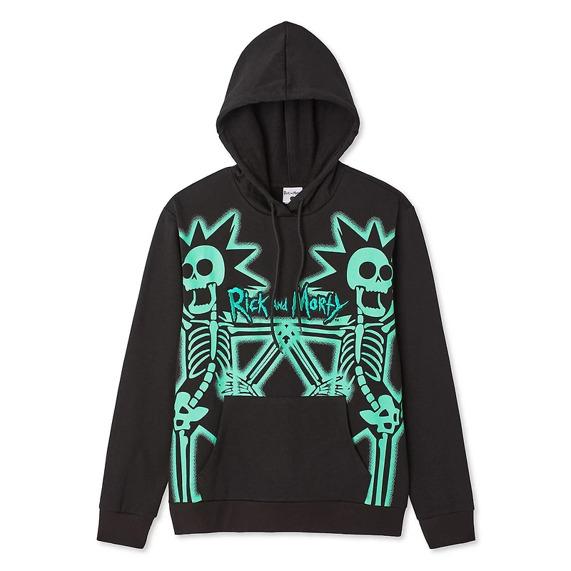 Haut à capuchon en molleton Rick et Morty pour hommes