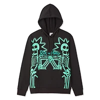 Haut à capuchon en molleton Rick et Morty pour hommes